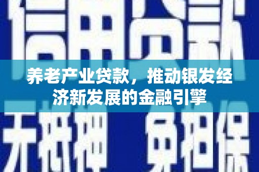 永年养老产业贷款，推动银发经济新发展的金融引擎